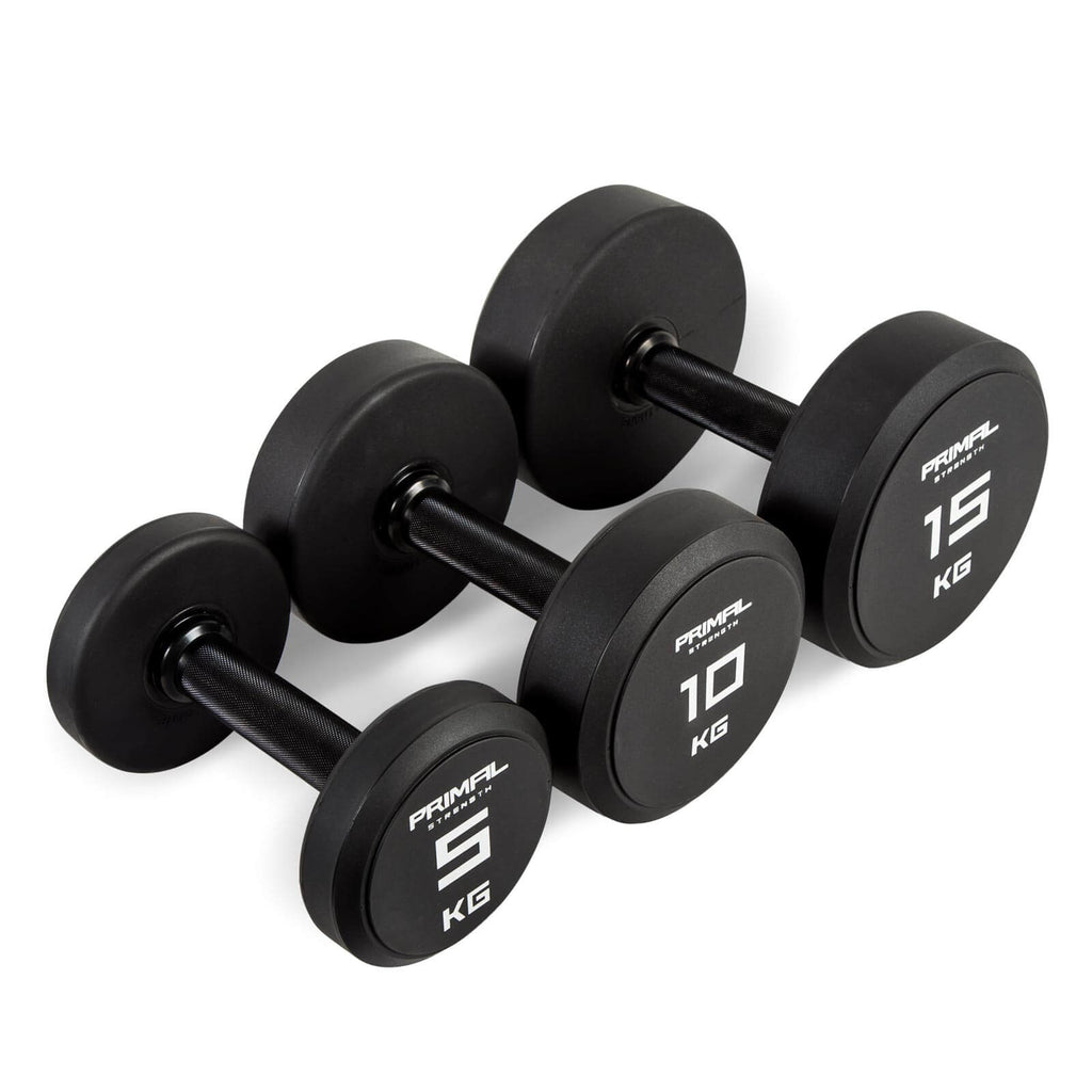 Primal Strength Urethane Dumbbell Set (10 pairs)