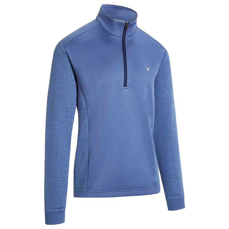 Callaway Ottoman Fleece II Pullover Top Grey Blue The Fit Company UK