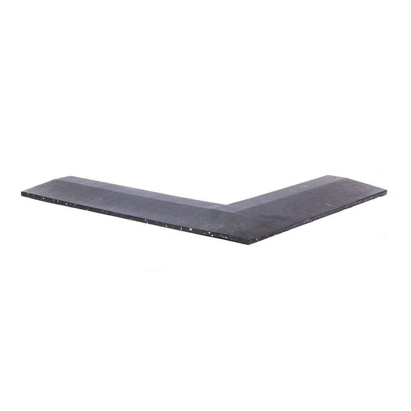 Primal Strength Premium Rubber Tile Corner Edge - 550/400 x150 x20mm 3mm EPDM top layer