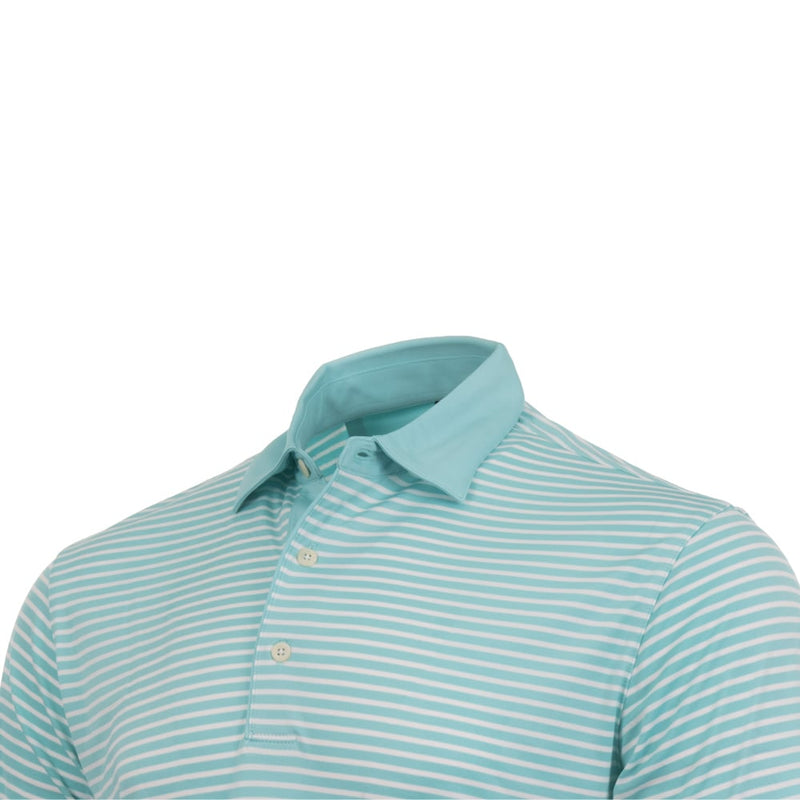 Greg Norman Bar Stripe Polo Shirt - Cool Mint
