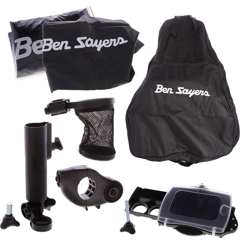 Ben Sayers Electric Golf Trolley - Black/Red