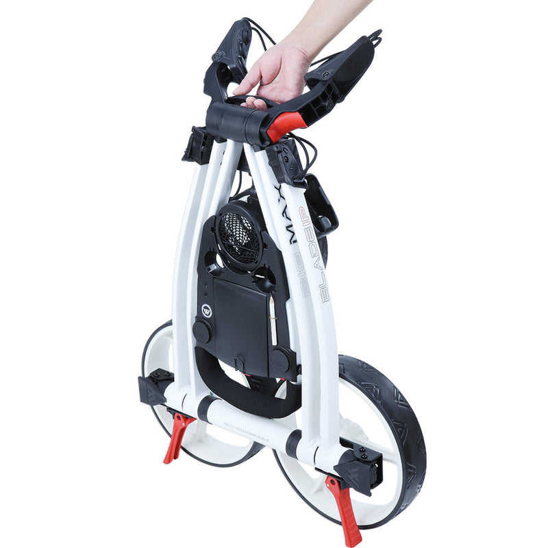 Big Max Blade IP 3-Wheel Push Trolley - White