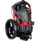 Clicgear Rovic RV1C Compact 3-Wheel Push Trolley - Red/Black
