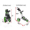 Clicgear Rovic RV2L 3-Wheel Push Trolley - Charcoal/Lime