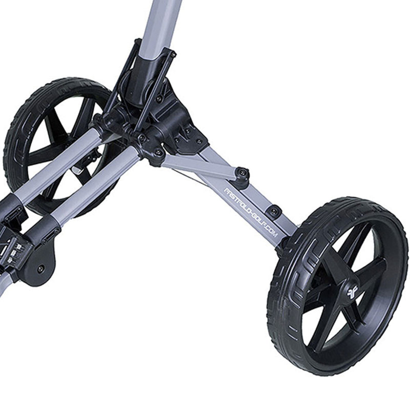 Fastfold Kliq 3-Wheel Push Trolley - Matt Grey/Black