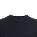 Greg Norman by ProQuip Lambswool Water Repellent V-Neck Golf Sweater - Navy