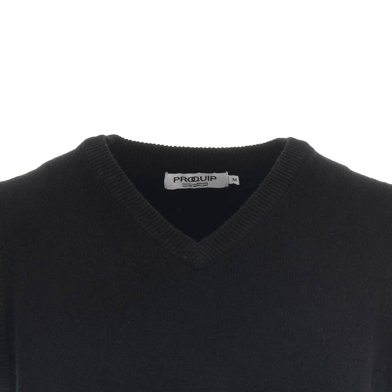ProQuip Lambswool Water Repellent Golf Slipover - Black