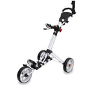 Longridge Eze Glide Smart Fold 3-Wheel Push Trolley - White