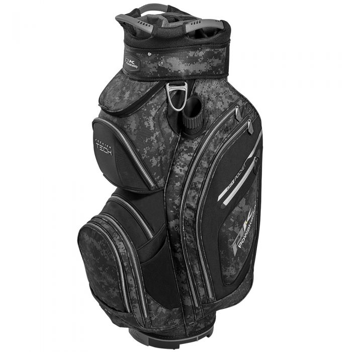 PowaKaddy Premium Tech Golf Cart Bag - Grey Camouflage/Black/Silver
