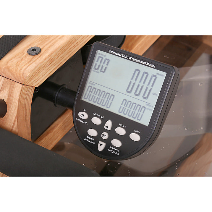 WaterRower Natural Rowing Machine S4 Performance Monitor