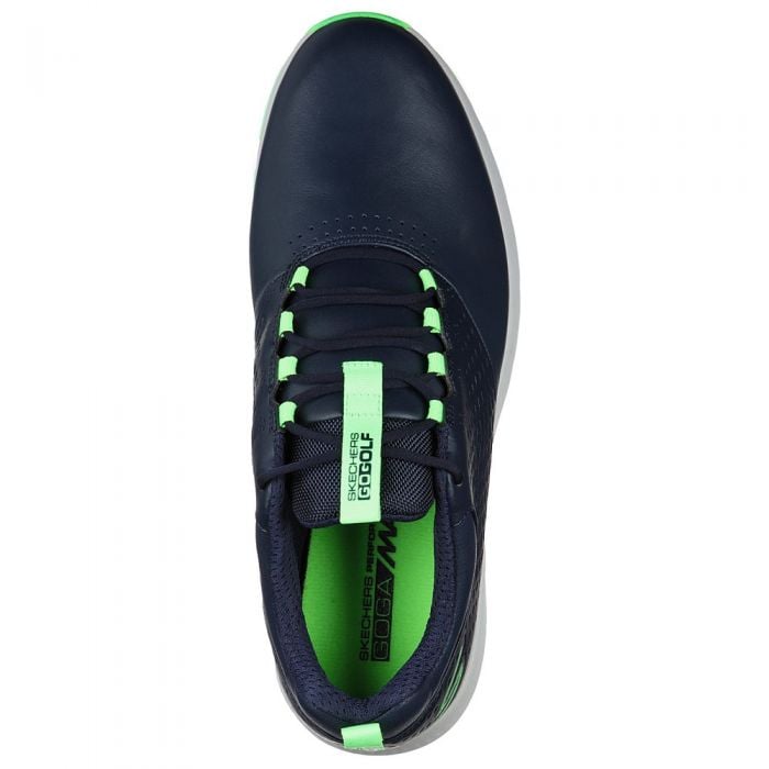 Skechers Go Golf Elite V4 Spikeless Shoes - Navy/Lime