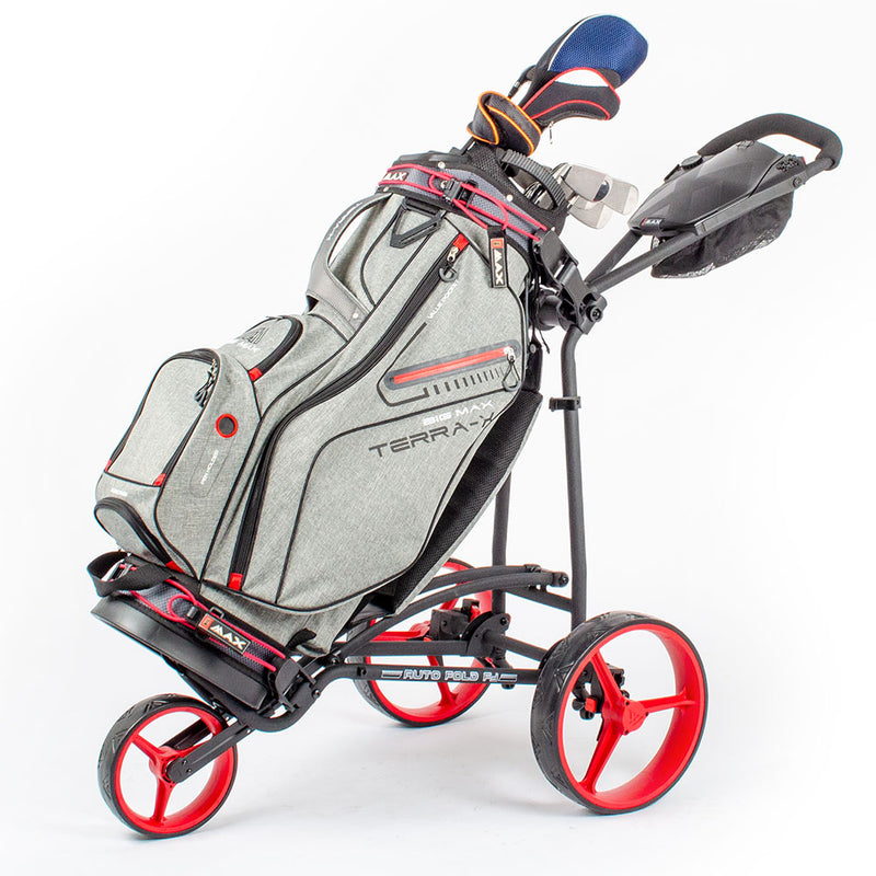 Big Max Terra X Cart Bag - Silver/Red