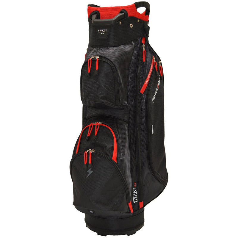 PowerBilt TPX Cart Bag - Black/Red