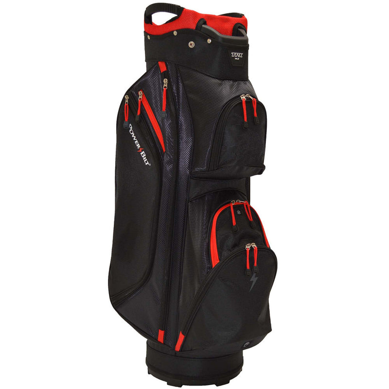 PowerBilt TPX Cart Bag - Black/Red