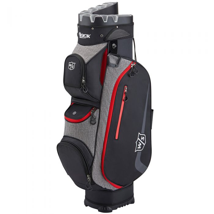 Wilson Staff I Lock III Cart Bag - Black/Grey/Red